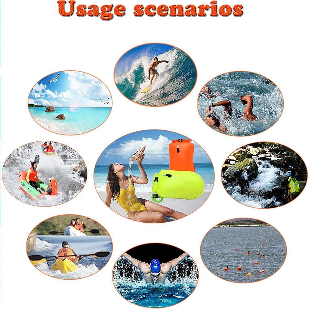 Swim Buoy Float for Open Water - Fishing Kayak Inflatable ulasan dan harga