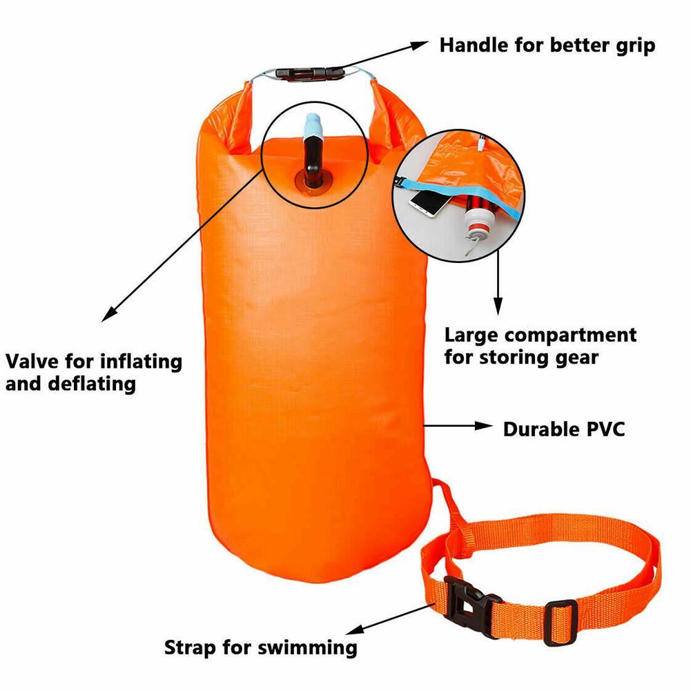 Swim Buoy Float for Open Water - Fishing Kayak Inflatable ulasan dan harga