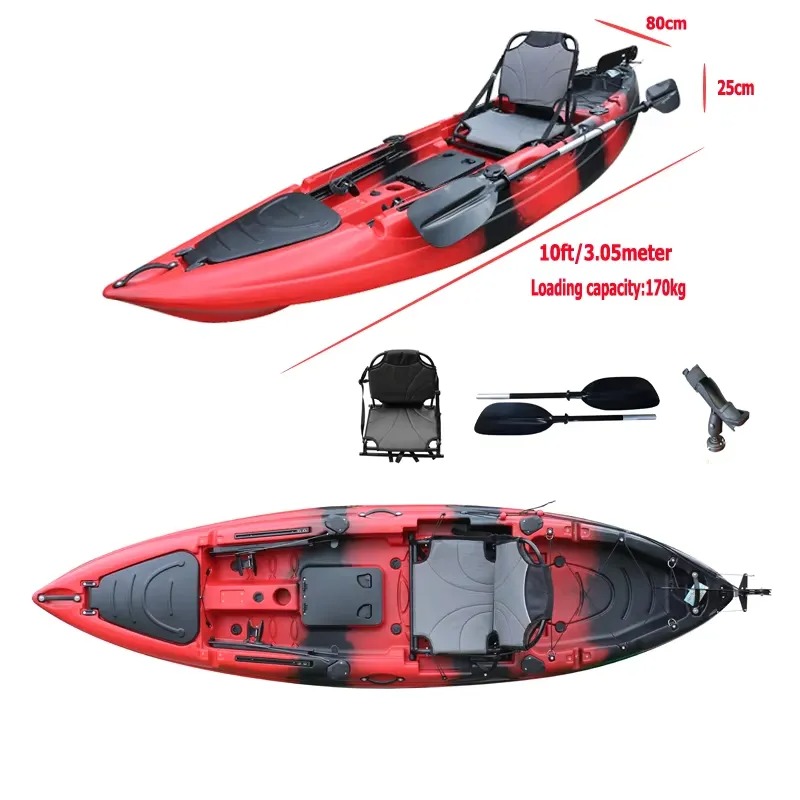 10ft Single Seat Sit on Fishin - Fishing Kayak Paddle ulasan dan harga